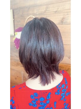 ラゾスタイルワークス(LAZO style works) ツヤカラーで魅せる大人髪