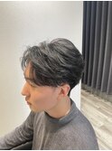 黒髪センターパート