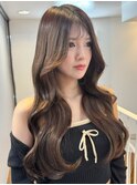韓国ヘア 透明感カラー アッシュブラウン 髪質改善 美髪 20代