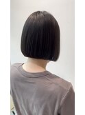 切りっぱなしボブ×髪質改善トリートメント