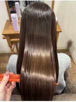 トムヘアーデザイン 古川橋店(TOM HAIR DESIGN) 髪質改善ストレート×カラー