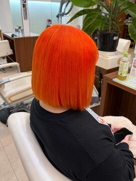 ヘアーアンドエステ ハラダ 滝ノ水店(Hair&Esthe Harada) ブリーチカラー/蛍光カラー/ビタミンカラー/ボブカット
