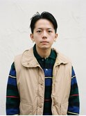 清潔感◎メンズニュアンスパーマ×ツーブロック爽やかスタイル