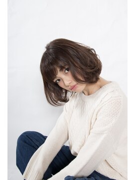 アンドヘアー 西葛西(&-HAIR) &ヘアーKENTO/誰にでも似合うウェーブボブ