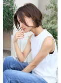 20代30代40代50代小顔カット黒髪ワンレンボブルフネビージュ前髪