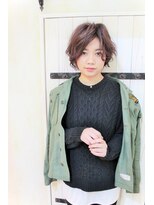 フェイスデコ アヴェダ セカンド(FACE DECO AVEDA/2nd)&nbsp;バング長め大人カジュアルショート