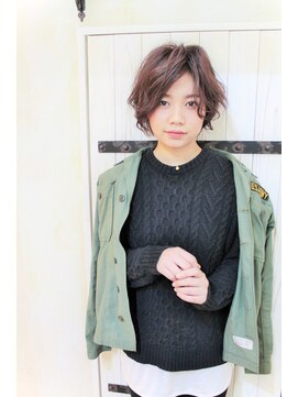 フェイスデコ アヴェダ セカンド(FACE DECO AVEDA/2nd) バング長め大人カジュアルショート