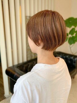 ダリー 発寒南店(Dali) ショート×オレンジベージュ　担当田中俊蔵