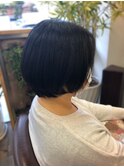 【まるやま】大人可愛いショートボブ/暗めカラーデザインカラー