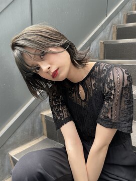 ヌード(NUDE) 「NUDE」#ミントアッシュ オリーブグレージュ ボブレイヤー