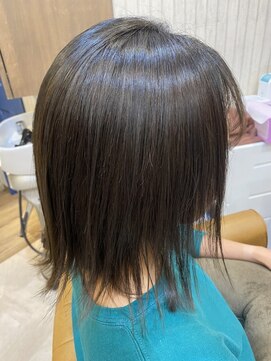 ヘアーサロン キー(Key) N.ケラリファインで艶ダークカラー♪抜け感レイヤーカット