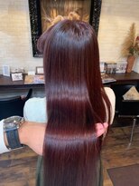 ボアップ 新居浜店(boappu)&nbsp;#レッド #カラー #ロング #髪質改善