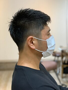 ネウィ 大分中央町店(newi) ショートレイヤーかき上げソフトツーブロックビジネス