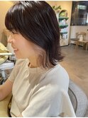 インナーカラー イヤリングカラー ピンクブラウン ベージュ