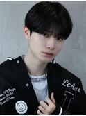 シースルーマッシュ　韓国風　ダウンパーマ