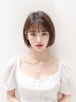 トゥーリ 春日店(tuuli)&nbsp;くびれ艶レイヤーエモージュ前髪ピンクベージュマチルダボブ y