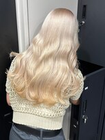 ベレーザ 渋谷(BELEZA)&nbsp;4989ニュアンスカラー艶髪ハイトーンシルキーベージュ韓国波巻き