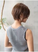 ショートヘア似合わせカットグレージュカラーイメチェン小顔
