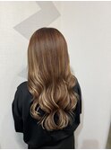 エクステでハイライトロング