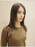 【赤津美奈】レイヤーカット　オリーブブラウン　ミディアム