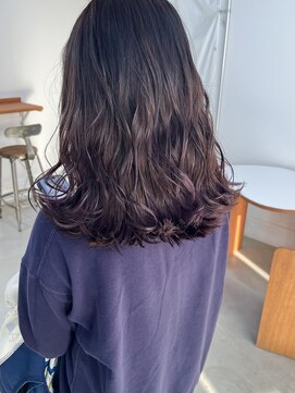 ルームスヘアー(Rooms Hair) グラデ風ラベンダーグレー
