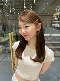 【橋本姫奈】ブリーチなし明るめベージュ