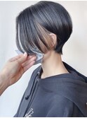 【morio 原宿】ハンサムショート　インナーカラー　ベージュ