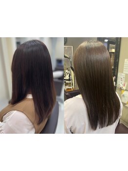 癖毛/うねりでお悩みの方に◎髪質改善でお悩みを解消*扱いやすく指通りいい艶髪に*[羽村駅/羽村/学割U24]