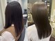 リファイン 羽村店の写真/癖毛/うねりでお悩みの方に◎髪質改善でお悩みを解消*扱いやすく指通りいい艶髪に*[羽村駅/羽村/学割U24]