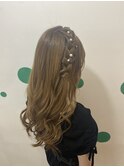 編み込みアレンジ
