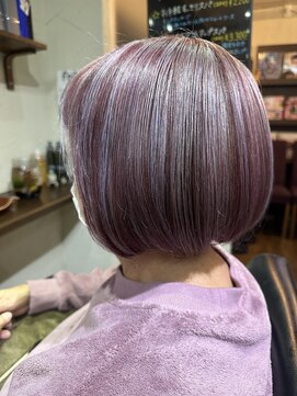 サロン ド リール(Salon de RIRE) 白髪ボカシボブ