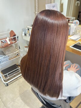 ゲミュ(gemu.) 【髪質改善コース】ピンクベージュカラー