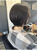 丸いショートボブ