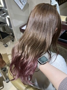 ウィーブシャイン (Weve SHINE) ピンク/裾カラー/インナーカラー/暖色系カラー