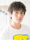 大人かっこいいダークアッシュくせ毛風スマートマッシュc新所沢