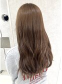 話題のブリーチなしダブルカラー　オリーブベージュ