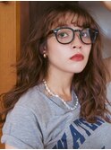 大人巻き髪ロングヘア*セミロングヘア*前髪カット*30代40代50代