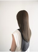【酸性ストレート×オリーブグレージュ】