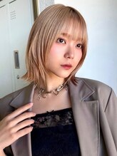 コード 四条河原町駅店(CHORD) ミルクティーベージュ×レイヤーボブ/軽やかくびれヘア