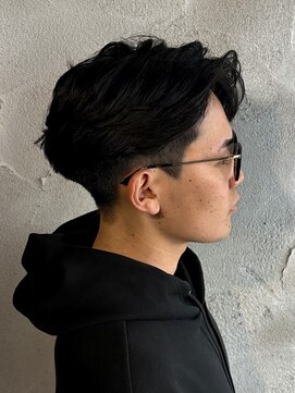 ニアウ 高崎店(Niau) MEN’S HAIR/サーフカール/刈り上げセンターパート/群馬高崎