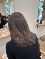 サク 田町芝浦(Sac.)&nbsp;齊藤豪　ミルクティーベージュ　ミディアムレイヤー