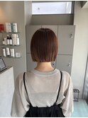 【EIGHT 豊崎】お客様スタイル_ オレンジブラウンボブ