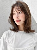 イメチェンこなれヘアシースルーバング愛されエアリーカール