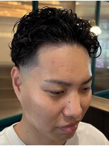 モーリーズバーバーショップ 北浜本店(MORLY’s Barbershop)&nbsp;かきあげカールスタイル