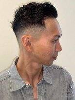 ホーミーズ 横須賀中央店(homies)&nbsp;フェードカット アップバング ビジネス 40代 オールバック