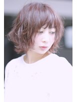 ヘッツ 仙台駅前店(HETTU)&nbsp;マニッシュショート_ピンクベージュカラー_ツヤ感☆