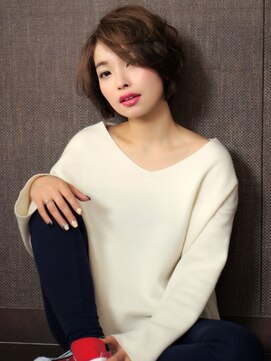 エムスラッシュ 横浜元町店(M.SLASH) ■くせ毛風アシンメトリーコンサバ大人ボブM.SLASH元町22-4★