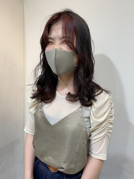 エル(EL by green) （Kotaro)フロントカラー×カーキグレージュ