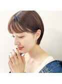 【Chill】大人かわいい季節のピンクベージュクールショートボブ