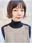 【December】大人かわいい 小顔 黒髪ボブ ミニボブ 外ハネボブ
